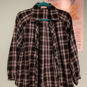 Black and White Plaid Shirt